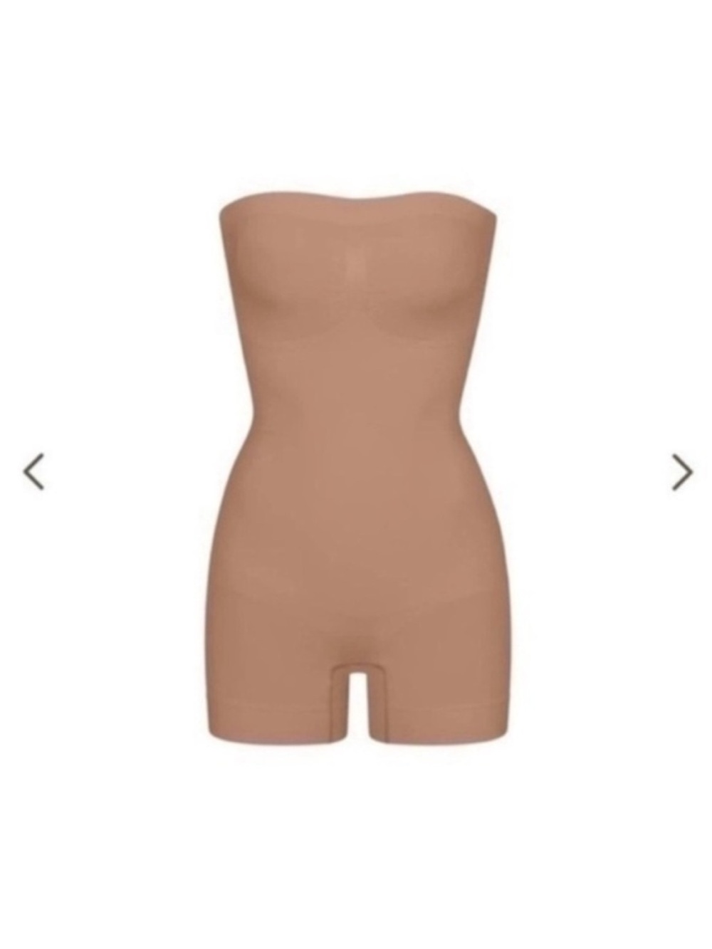 SKIMS SEAMLESS SCULPT STRAPLESS SHORTIE BODYSUIT SIENNA SMALL